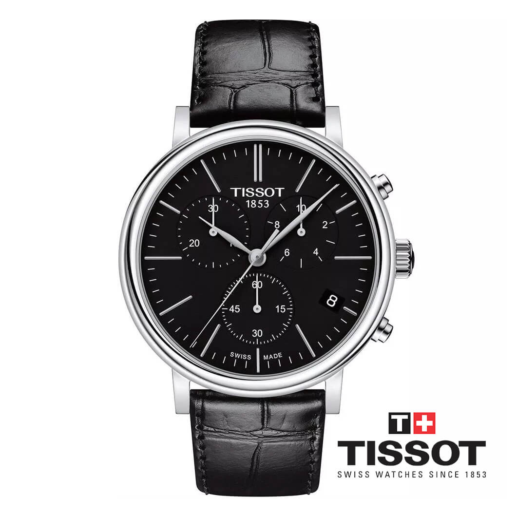 ĐỒNG HỒ NAM TISSOT CARSON PREMIUM CHRONOGRAPH T122.417.16.051.00 CHÍNH HÃNG